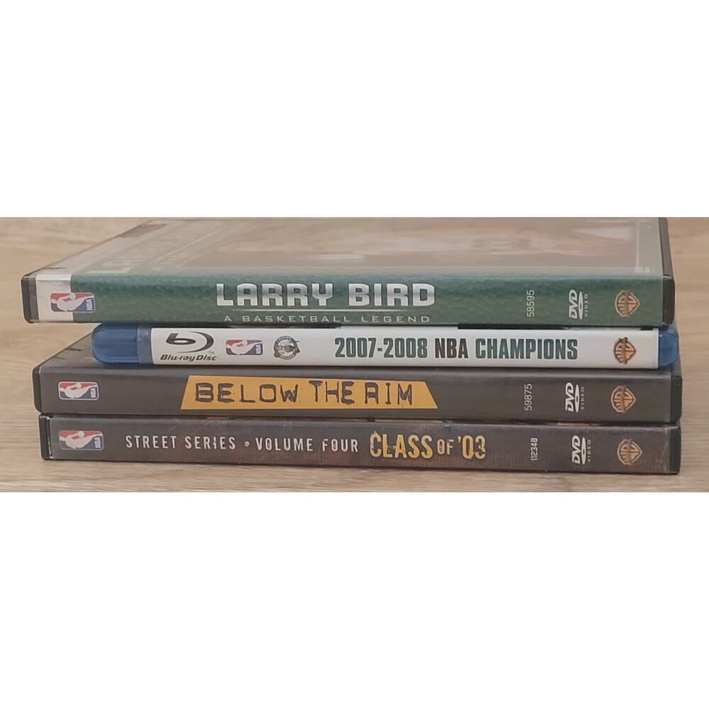 Lot Of 4 NBA Basketball DVDs and Blu-ray Pre-owned Untested Classic Discs